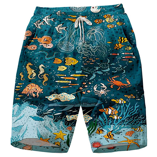 Men's Casual Shorts Breathable Sports Casual Holiday Chinos Shorts Pants Ocean Animal Knee Length Mesh Print Black Green Blue Black Dark Blue Gray
Men's Casual Shorts Breathable Sports Casual Holiday Chinos Shorts Pants Ocean Animal Knee Length Mesh Print Black Green Blue Black Dark Blue Gray