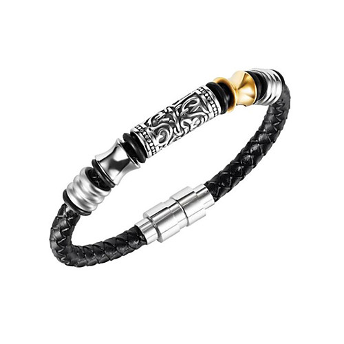 Men's Bracelet Bangles Retro Vintage Theme Stylish Leather Bracelet Jewelry Silver For Anniversary Date Birthday Festival / Titanium Steel
Men's Bracelet Bangles Retro Vintage Theme Stylish Leather Bracelet Jewelry Silver For Anniversary Date Birthday Festival / Titanium Steel