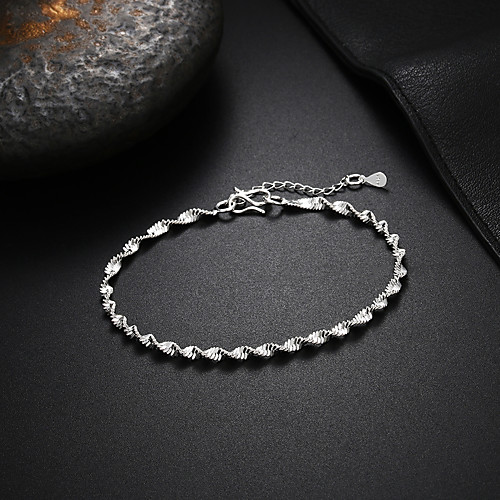 Rich Long Men's Women's Hollow Out Fashion Fashion Copper Bracelet Jewelry Silver For Christmas Party Evening Gift Date Birthday
Rich Long Men's Women's Hollow Out Fashion Fashion Copper Bracelet Jewelry Silver For Christmas Party Evening Gift Date Birthday