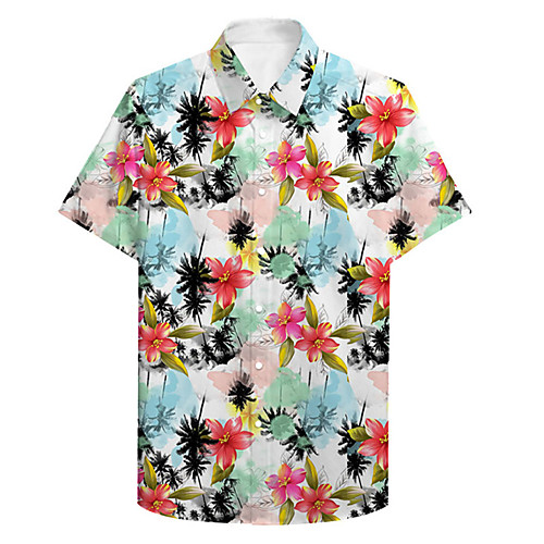 Men's Shirt 3D Print Floral Plus Size 3D Print Button-Down Short Sleeve Casual Tops Casual Fashion Breathable Comfortable Rainbow
Men's Shirt 3D Print Floral Plus Size 3D Print Button-Down Short Sleeve Casual Tops Casual Fashion Breathable Comfortable Rainbow