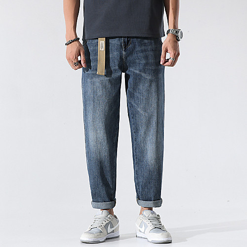 Men's Stylish Sporty Casual / Sporty Streetwear Comfort Daily Sports Pants Jeans Trousers Pants Solid Color Full Length Pocket Blue
Men's Stylish Sporty Casual / Sporty Streetwear Comfort Daily Sports Pants Jeans Trousers Pants Solid Color Full Length Pocket Blue
