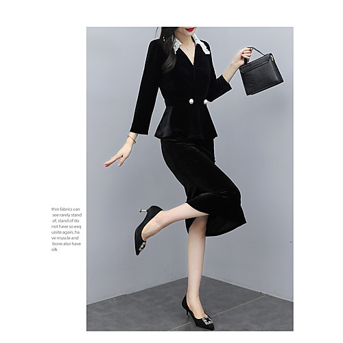 Women's Coat Daily Wear Spring Summer Regular Coat V Neck Regular Fit Casual / Daily Jacket Solid Color Button Black
Women's Coat Daily Wear Spring Summer Regular Coat V Neck Regular Fit Casual / Daily Jacket Solid Color Button Black