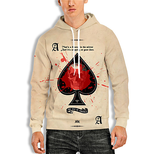 Men's Pullover Hoodie Sweatshirt Graphic Prints Poker Print Hooded Daily Sports 3D Print 3D Print Casual Hoodies Sweatshirts Long Sleeve Khaki
Men's Pullover Hoodie Sweatshirt Graphic Prints Poker Print Hooded Daily Sports 3D Print 3D Print Casual Hoodies Sweatshirts Long Sleeve Khaki