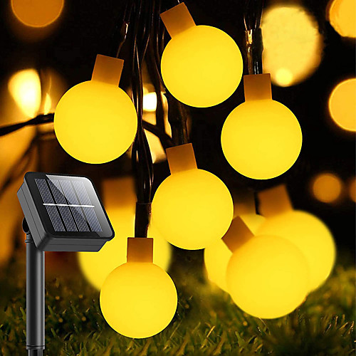 Solar Outdoor String Lights Waterproof LED String Lights Matte Bulb Warm White Colorful White 8 Mode 6.5M 30LEDs Fairy Lights Christmas Wedding Holiday Decoration Lights
Solar Outdoor String Lights Waterproof LED String Lights Matte Bulb Warm White Colorful White 8 Mode 6.5M 30LEDs Fairy Lights Christmas Wedding Holiday Decoration Lights