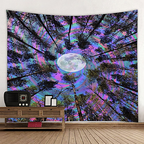 Wall Tapestry Wall Hanging Art Deco Blanket Curtain Hanging at Home Bedroom Living Room Decoration Tree Top Moon Sky
Wall Tapestry Wall Hanging Art Deco Blanket Curtain Hanging at Home Bedroom Living Room Decoration Tree Top Moon Sky
