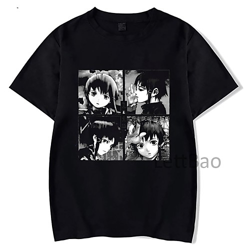 Inspired by Serial Experiments Lain Cosplay Anime Cartoon Polyester / Cotton Blend Print Harajuku Graphic Kawaii T-shirt For Women's / Men's
Inspired by Serial Experiments Lain Cosplay Anime Cartoon Polyester / Cotton Blend Print Harajuku Graphic Kawaii T-shirt For Women's / Men's