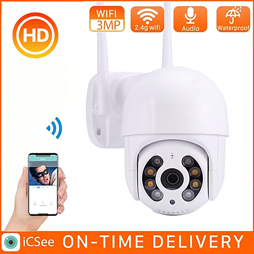 BESDER 3MP PTZ WiFi Camera Motion Two Voice Alert Human Detection Outdoor IP Camera Audio IR Night Vision Video CCTV Surveillan
BESDER 3MP PTZ WiFi Camera Motion Two Voice Alert Human Detection Outdoor IP Camera Audio IR Night Vision Video CCTV Surveillan