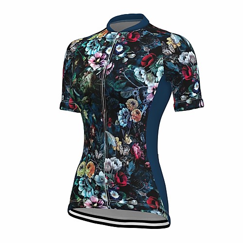 21Grams Women's Short Sleeve Cycling Jersey Summer Spandex Polyester Black Floral Botanical Bike Jersey Top Mountain Bike MTB Road Bike Cycling Quick Dry Moisture Wicking Breathable Sports Clothing
21Grams Women's Short Sleeve Cycling Jersey Summer Spandex Polyester Black Floral Botanical Bike Jersey Top Mountain Bike MTB Road Bike Cycling Quick Dry Moisture Wicking Breathable Sports Clothing