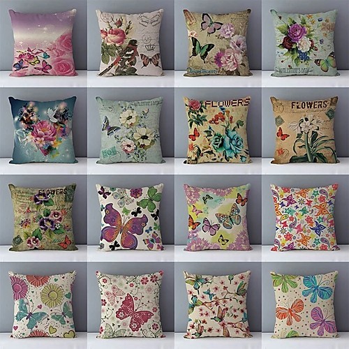 Vintage Butterfly Double Side Cushion Cover 1PC Soft Decorative Square Throw Pillow Cover Cushion Case Pillowcase for Sofa Bedroom Livingroom Outdoor Superior Quality Machine Washable Outdoor Cushion for Sofa Couch Bed Chair
Vintage Butterfly Double Side Cushion Cover 1PC Soft Decorative Square Throw Pillow Cover Cushion Case Pillowcase for Sofa Bedroom Livingroom Outdoor Superior Quality Machine Washable Outdoor Cushion for Sofa Couch Bed Chair