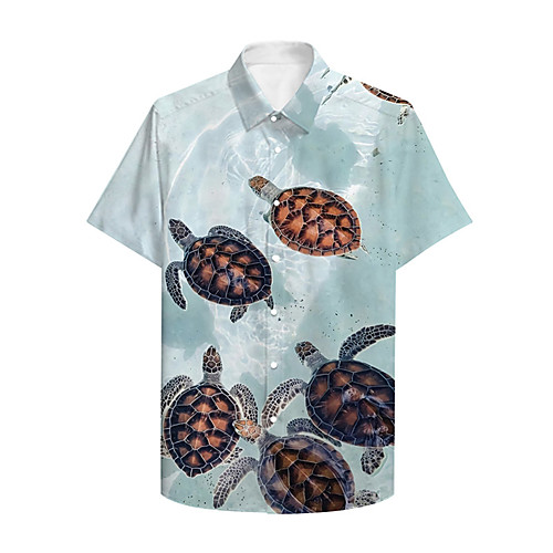 Men's Shirt 3D Print Tortoise Animal Plus Size 3D Print Button-Down Short Sleeve Casual Tops Casual Fashion Breathable Comfortable Light Green / Sports
Men's Shirt 3D Print Tortoise Animal Plus Size 3D Print Button-Down Short Sleeve Casual Tops Casual Fashion Breathable Comfortable Light Green / Sports