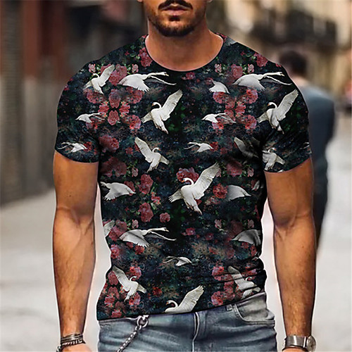 Men's Tee T shirt 3D Print Dog Graphic Flamingo Animal Plus Size Short Sleeve Casual Tops Basic Designer Slim Fit Big and Tall A C D / Summer
Men's Tee T shirt 3D Print Dog Graphic Flamingo Animal Plus Size Short Sleeve Casual Tops Basic Designer Slim Fit Big and Tall A C D / Summer