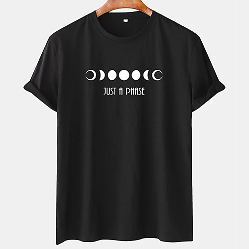 Men's Unisex Tee T shirt Hot Stamping Graphic Prints Moon Letter Plus Size Print Short Sleeve Casual Tops Cotton Basic Designer Big and Tall Black
Men's Unisex Tee T shirt Hot Stamping Graphic Prints Moon Letter Plus Size Print Short Sleeve Casual Tops Cotton Basic Designer Big and Tall Black