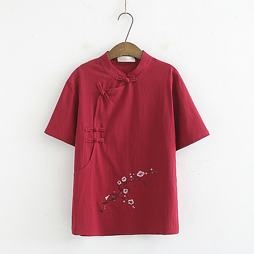 Women's Plus Size Tops Blouse Shirt Print Short Sleeve V Neck Blushing Pink White Red Big Size XL 2XL 3XL 4XL
Women's Plus Size Tops Blouse Shirt Print Short Sleeve V Neck Blushing Pink White Red Big Size XL 2XL 3XL 4XL