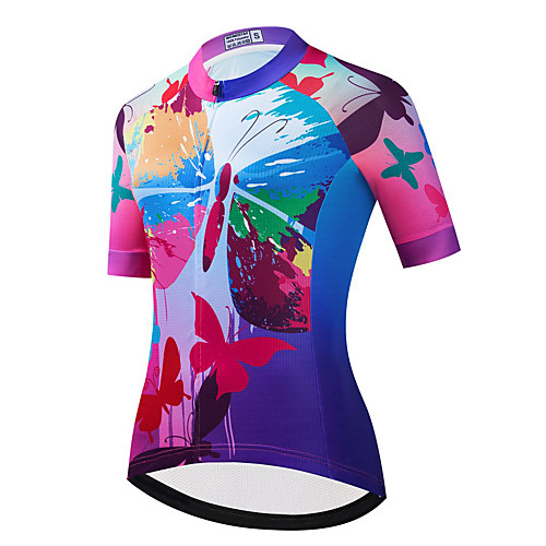 21Grams Women's Short Sleeve Cycling Jersey Summer Spandex Polyester RedBlue Butterfly Bike Top Mountain Bike MTB Road Bike Cycling Breathable Back Pocket Sports Clothing Apparel / Stretchy
21Grams Women's Short Sleeve Cycling Jersey Summer Spandex Polyester RedBlue Butterfly Bike Top Mountain Bike MTB Road Bike Cycling Breathable Back Pocket Sports Clothing Apparel / Stretchy