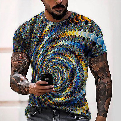Men's Unisex Tee T shirt Shirt 3D Print Optical Illusion Graphic Prints Spiral Stripe Print Short Sleeve Daily Tops Casual Designer Big and Tall Gray
Men's Unisex Tee T shirt Shirt 3D Print Optical Illusion Graphic Prints Spiral Stripe Print Short Sleeve Daily Tops Casual Designer Big and Tall Gray