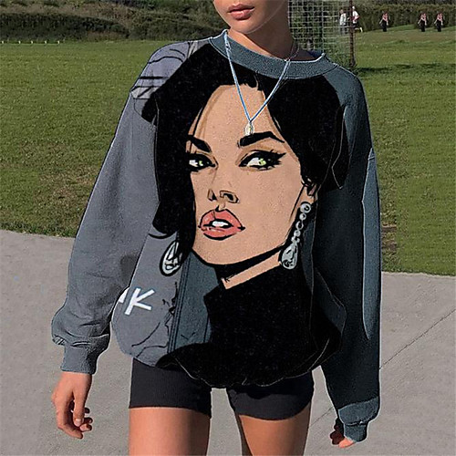 Women's Sweatshirt Pullover Abstract Portrait Oversized Print Casual Daily Sports 3D Print Sportswear Streetwear Hoodies Sweatshirts Oversized Blushing Pink Gray
Women's Sweatshirt Pullover Abstract Portrait Oversized Print Casual Daily Sports 3D Print Sportswear Streetwear Hoodies Sweatshirts Oversized Blushing Pink Gray