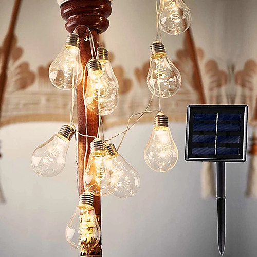 Outdoor LED Solar String Light 4M 10 LED Bulbs Solar Powered Lamp Flexible String Lights Outdoor Holiday Home Curtain Garden Xmas Party Anniversary Decor Lighting Warm White Colorful
Outdoor LED Solar String Light 4M 10 LED Bulbs Solar Powered Lamp Flexible String Lights Outdoor Holiday Home Curtain Garden Xmas Party Anniversary Decor Lighting Warm White Colorful