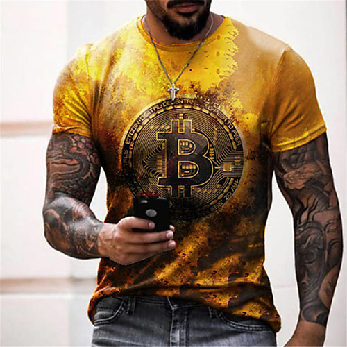 Men's Tee T shirt Shirt 3D Print Graphic Prints Letter Print Short Sleeve Daily Tops Cotton Casual Designer Big and Tall Round Neck Blue Gold Gray / Summer
Men's Tee T shirt Shirt 3D Print Graphic Prints Letter Print Short Sleeve Daily Tops Cotton Casual Designer Big and Tall Round Neck Blue Gold Gray / Summer