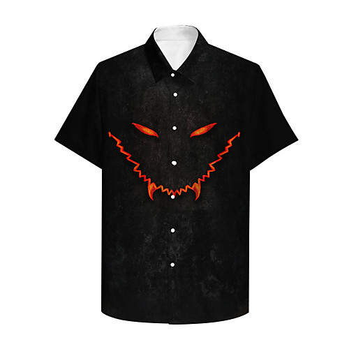 Men's Shirt 3D Print Monster Plus Size 3D Print Button-Down Short Sleeve Casual Tops Casual Fashion Breathable Comfortable Black / Sports
Men's Shirt 3D Print Monster Plus Size 3D Print Button-Down Short Sleeve Casual Tops Casual Fashion Breathable Comfortable Black / Sports