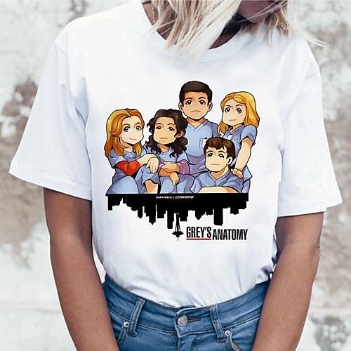 Inspired by Greys Anatomy Cosplay Anime Cartoon Polyester / Cotton Blend Print Harajuku Graphic Kawaii T-shirt For Women's / Men's
Inspired by Greys Anatomy Cosplay Anime Cartoon Polyester / Cotton Blend Print Harajuku Graphic Kawaii T-shirt For Women's / Men's