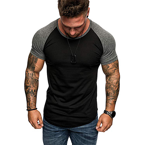 Men's T shirt Shirt Graphic Color Block Plus Size Tops Round Neck White Red Black
Men's T shirt Shirt Graphic Color Block Plus Size Tops Round Neck White Red Black