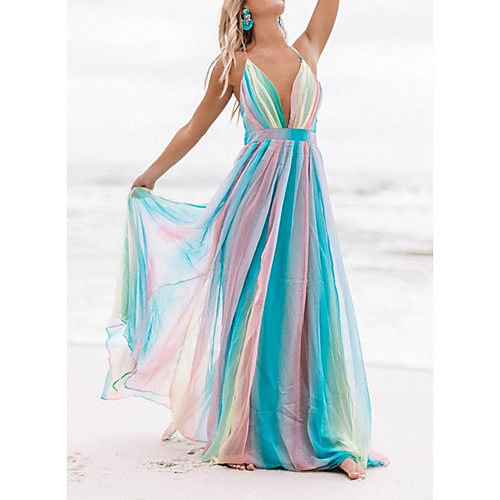 Women's Swing Dress Maxi long Dress Rainbow colors Sleeveless Stripes Spring Summer Casual 2021 S M L XL XXL
Women's Swing Dress Maxi long Dress Rainbow colors Sleeveless Stripes Spring Summer Casual 2021 S M L XL XXL