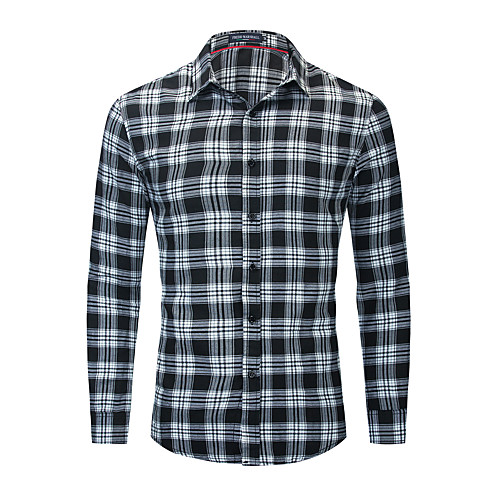 Men's Shirt Plaid Button-Down Long Sleeve Street Tops Cotton Casual Comfortable Black
Men's Shirt Plaid Button-Down Long Sleeve Street Tops Cotton Casual Comfortable Black