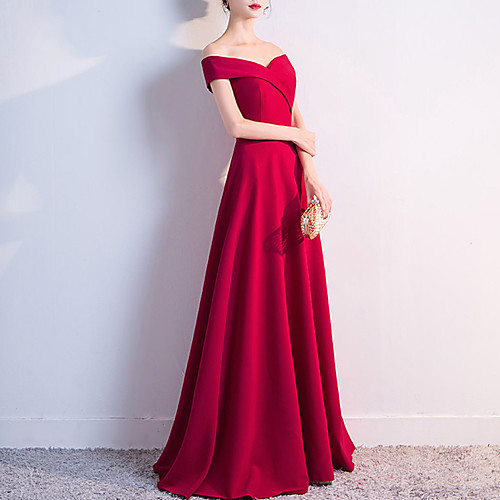 A-Line Minimalist Elegant Prom Formal Evening Dress Off Shoulder Short Sleeve Floor Length Stretch Fabric with Sleek 2021
A-Line Minimalist Elegant Prom Formal Evening Dress Off Shoulder Short Sleeve Floor Length Stretch Fabric with Sleek 2021