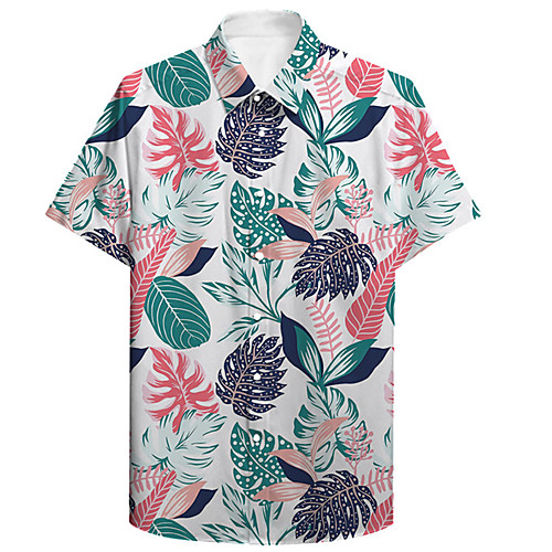 Men's Shirt 3D Print Palm Leaf Leaves Plus Size 3D Print Button-Down Short Sleeve Casual Tops Casual Fashion Breathable Comfortable White / Sports
Men's Shirt 3D Print Palm Leaf Leaves Plus Size 3D Print Button-Down Short Sleeve Casual Tops Casual Fashion Breathable Comfortable White / Sports