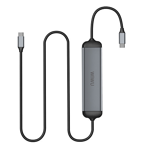 WiWU High Speed with Card Reader(s) OTG Alpha 521H USB 3.0 USB C to USB 3.0 SD Card TF Card HDMI-compatible USB Hub 4 Ports For Windows, PC, Laptop
WiWU High Speed with Card Reader(s) OTG Alpha 521H USB 3.0 USB C to USB 3.0 SD Card TF Card HDMI-compatible USB Hub 4 Ports For Windows, PC, Laptop
