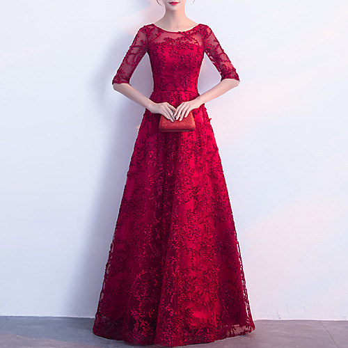 A-Line Minimalist Elegant Prom Formal Evening Dress Jewel Neck Half Sleeve Floor Length Tulle with Embroidery Appliques 2021
A-Line Minimalist Elegant Prom Formal Evening Dress Jewel Neck Half Sleeve Floor Length Tulle with Embroidery Appliques 2021