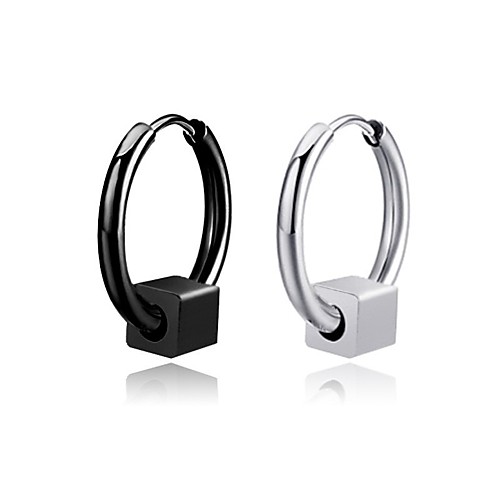 Men's Earrings Classic Holiday Birthday Stylish Simple Stainless Steel Earrings Jewelry Silver / White / Black For Street Formal Date Festival 1pc
Men's Earrings Classic Holiday Birthday Stylish Simple Stainless Steel Earrings Jewelry Silver / White / Black For Street Formal Date Festival 1pc