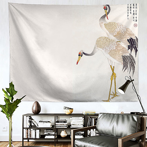 Chinese Ink Painting Style Wall Tapestry Art Decor Blanket Curtain Hanging Home Bedroom Living Room Decoration Polyester Crane
Chinese Ink Painting Style Wall Tapestry Art Decor Blanket Curtain Hanging Home Bedroom Living Room Decoration Polyester Crane