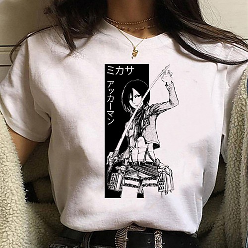 Inspired by Attack on Titan Cosplay Anime Cartoon Polyester / Cotton Blend Print Harajuku Graphic Kawaii T-shirt For Women's / Men's
Inspired by Attack on Titan Cosplay Anime Cartoon Polyester / Cotton Blend Print Harajuku Graphic Kawaii T-shirt For Women's / Men's