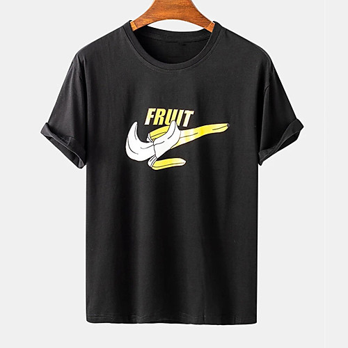 Men's Unisex Tee T shirt Hot Stamping Graphic Prints Banana Letter Plus Size Print Short Sleeve Casual Tops Cotton Basic Designer Big and Tall White Black
Men's Unisex Tee T shirt Hot Stamping Graphic Prints Banana Letter Plus Size Print Short Sleeve Casual Tops Cotton Basic Designer Big and Tall White Black