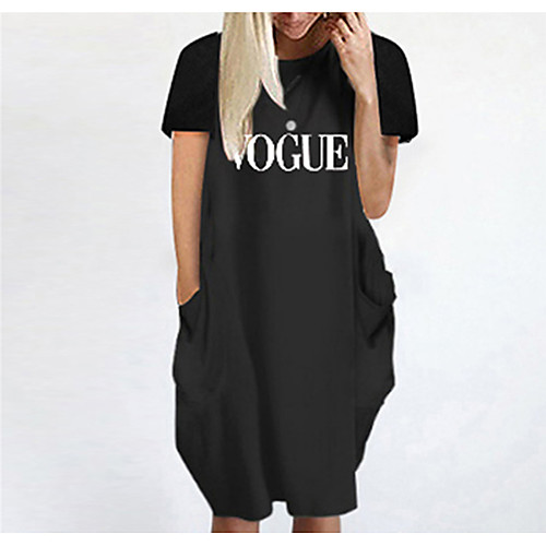 Women's T Shirt Dress Tee Dress Knee Length Dress Blue Yellow Fuchsia Gray Green White Black Short Sleeve Letter Spring Summer Round Neck Casual Oversized 2021 S M L XL XXL 3XL 4XL 5XL
Women's T Shirt Dress Tee Dress Knee Length Dress Blue Yellow Fuchsia Gray Green White Black Short Sleeve Letter Spring Summer Round Neck Casual Oversized 2021 S M L XL XXL 3XL 4XL 5XL