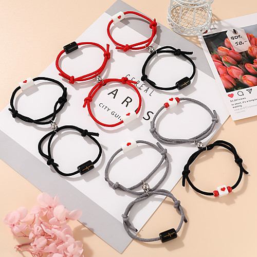 Couple's Loom Bracelet Classic Weave Stylish Simple European Sweet Plastic Bracelet Jewelry Black For Party Evening Gift Date Birthday Festival
Couple's Loom Bracelet Classic Weave Stylish Simple European Sweet Plastic Bracelet Jewelry Black For Party Evening Gift Date Birthday Festival