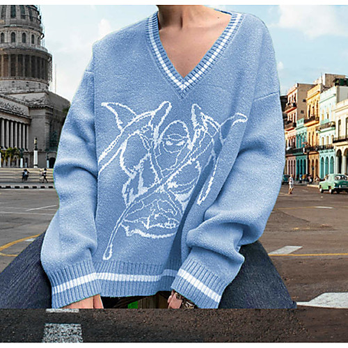 Women's Pattern Sweater Long Sleeve Sweater Cardigans V Neck Purple Green Black
Women's Pattern Sweater Long Sleeve Sweater Cardigans V Neck Purple Green Black