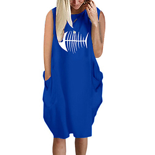 Women's T Shirt Dress Tee Dress Knee Length Dress Blue Yellow Fuchsia Gray Green White Black Sleeveless Print Summer Round Neck Casual Oversized 2021 S M L XL XXL 3XL 4XL 5XL
Women's T Shirt Dress Tee Dress Knee Length Dress Blue Yellow Fuchsia Gray Green White Black Sleeveless Print Summer Round Neck Casual Oversized 2021 S M L XL XXL 3XL 4XL 5XL