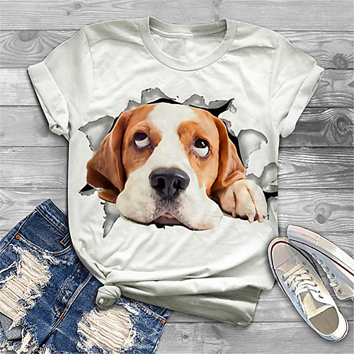 Women's Plus Size Tops T shirt Dog Graphic Animal Print Short Sleeve Crewneck Basic White Big Size XL XXL 3XL 4XL 5XL / Holiday
Women's Plus Size Tops T shirt Dog Graphic Animal Print Short Sleeve Crewneck Basic White Big Size XL XXL 3XL 4XL 5XL / Holiday
