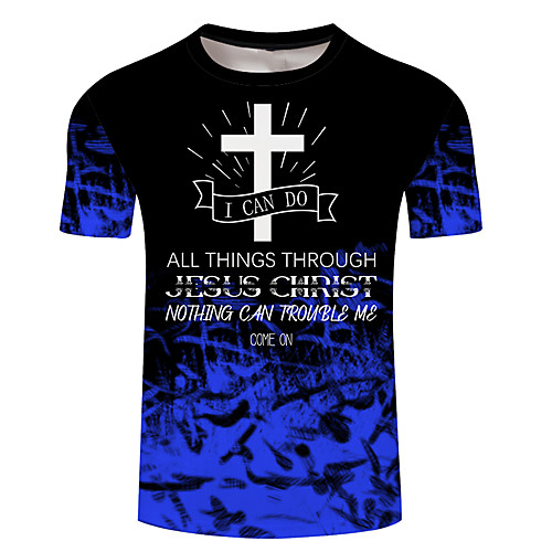 Men's Unisex Tee T shirt Shirt 3D Print Graphic Prints Cross Plus Size 3D Print Short Sleeve Casual Tops Basic Designer Big and Tall White Blue Yellow
Men's Unisex Tee T shirt Shirt 3D Print Graphic Prints Cross Plus Size 3D Print Short Sleeve Casual Tops Basic Designer Big and Tall White Blue Yellow