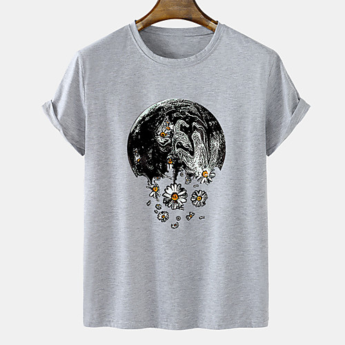 Men's Unisex Tee T shirt Hot Stamping Floral Graphic Prints Plus Size Short Sleeve Casual Tops Cotton Basic Designer Big and Tall White Black Khaki
Men's Unisex Tee T shirt Hot Stamping Floral Graphic Prints Plus Size Short Sleeve Casual Tops Cotton Basic Designer Big and Tall White Black Khaki