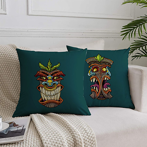 African Tiki Double Side Cushion Cover 2PC Soft Decorative Square Throw Pillow Cover Cushion Case Pillowcase for Bedroom Livingroom Superior Quality Machine Washable Outdoor Cushion for Sofa Couch Bed Chair
African Tiki Double Side Cushion Cover 2PC Soft Decorative Square Throw Pillow Cover Cushion Case Pillowcase for Bedroom Livingroom Superior Quality Machine Washable Outdoor Cushion for Sofa Couch Bed Chair