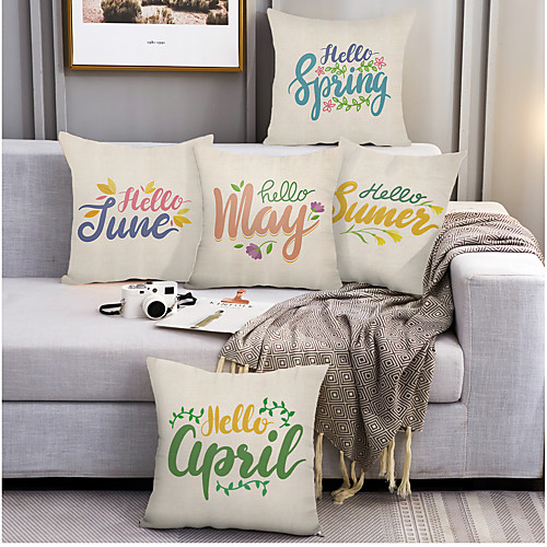 Summer Double Side Cushion Cover 5PC Soft Decorative Square Throw Pillow Cover Cushion Case Pillowcase for Bedroom Livingroom Superior Quality Machine Washable Outdoor Cushion for Sofa Couch Bed Chair
Summer Double Side Cushion Cover 5PC Soft Decorative Square Throw Pillow Cover Cushion Case Pillowcase for Bedroom Livingroom Superior Quality Machine Washable Outdoor Cushion for Sofa Couch Bed Chair