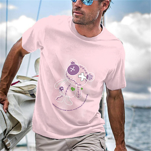 Men's Unisex Tee T shirt Shirt Hot Stamping Graphic Prints Toy Bear Letter Short Sleeve Casual Tops Cotton Basic Fashion Designer Big and Tall Blue Yellow Blushing Pink
Men's Unisex Tee T shirt Shirt Hot Stamping Graphic Prints Toy Bear Letter Short Sleeve Casual Tops Cotton Basic Fashion Designer Big and Tall Blue Yellow Blushing Pink