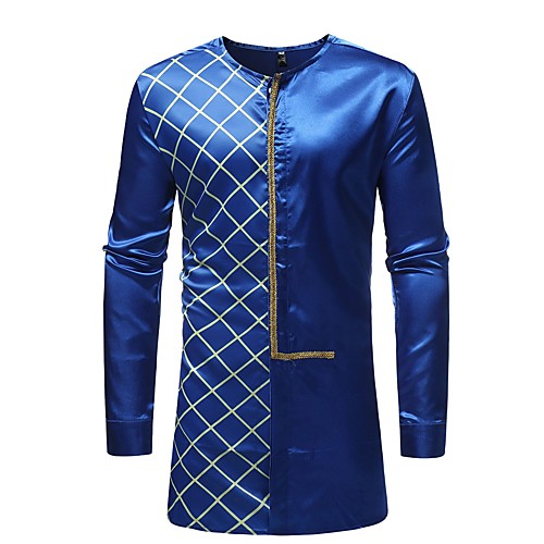 Men's Shirt Other Prints Tartan Long Sleeve Street Tops Ethnic Style Casual Blue Light Blue
Men's Shirt Other Prints Tartan Long Sleeve Street Tops Ethnic Style Casual Blue Light Blue