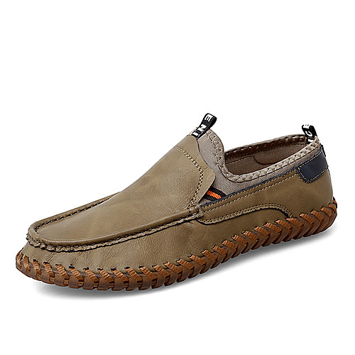 Men's Loafers & Slip-Ons Crochet Leather Shoes Comfort Loafers Business Casual Classic Daily Outdoor Nappa Leather Cowhide Handmade Non-slipping Shock Absorbing Blue Gray Khaki Fall Winter
Men's Loafers & Slip-Ons Crochet Leather Shoes Comfort Loafers Business Casual Classic Daily Outdoor Nappa Leather Cowhide Handmade Non-slipping Shock Absorbing Blue Gray Khaki Fall Winter
