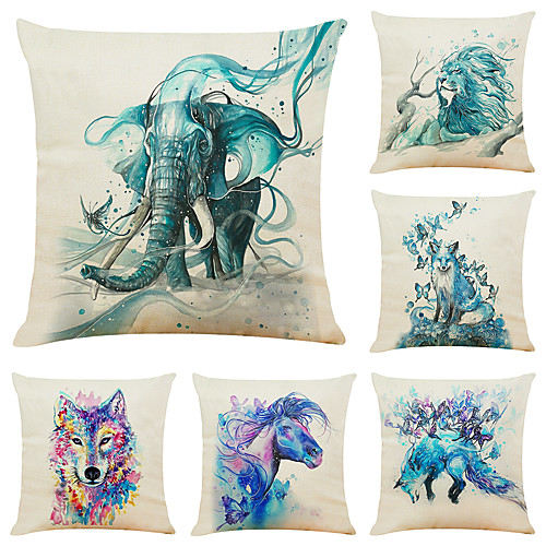 Animal Double Side Cushion Cover 6PC Soft Decorative Square Throw Pillow Cover Cushion Case Pillowcase for Bedroom Livingroom Superior Quality Machine Washable Outdoor Cushion for Sofa Couch Bed Chair Art Vintage
Animal Double Side Cushion Cover 6PC Soft Decorative Square Throw Pillow Cover Cushion Case Pillowcase for Bedroom Livingroom Superior Quality Machine Washable Outdoor Cushion for Sofa Couch Bed Chair Art Vintage