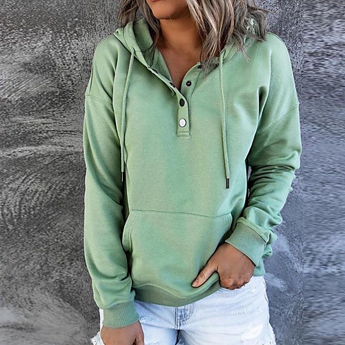 Women's Hoodie Sweatshirt Solid Color Front Pocket Daily Sports Sportswear Streetwear Hoodies Sweatshirts Green
Women's Hoodie Sweatshirt Solid Color Front Pocket Daily Sports Sportswear Streetwear Hoodies Sweatshirts Green