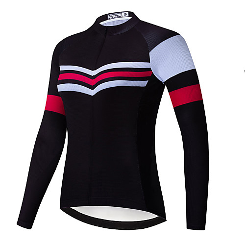 21Grams Women's Long Sleeve Cycling Jersey Spandex Black Stripes Bike Top Mountain Bike MTB Road Bike Cycling Quick Dry Moisture Wicking Sports Clothing Apparel / Stretchy / Athleisure
21Grams Women's Long Sleeve Cycling Jersey Spandex Black Stripes Bike Top Mountain Bike MTB Road Bike Cycling Quick Dry Moisture Wicking Sports Clothing Apparel / Stretchy / Athleisure